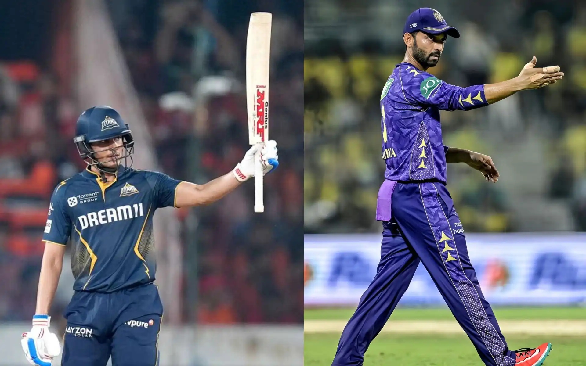 GT Vs KKR Head To Head Record